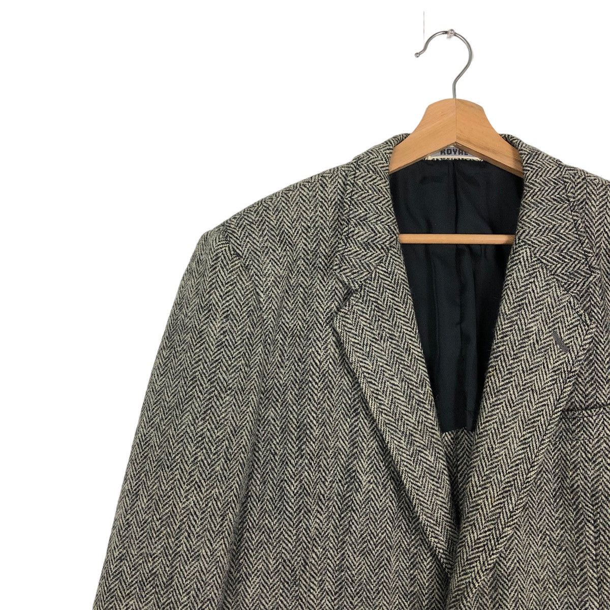 Harris Tweed 🔥Vintage Harris Tweed Wool Double Breast Jacket Herringbone Size US M / EU 48-50 / 2 - 7 Thumbnail