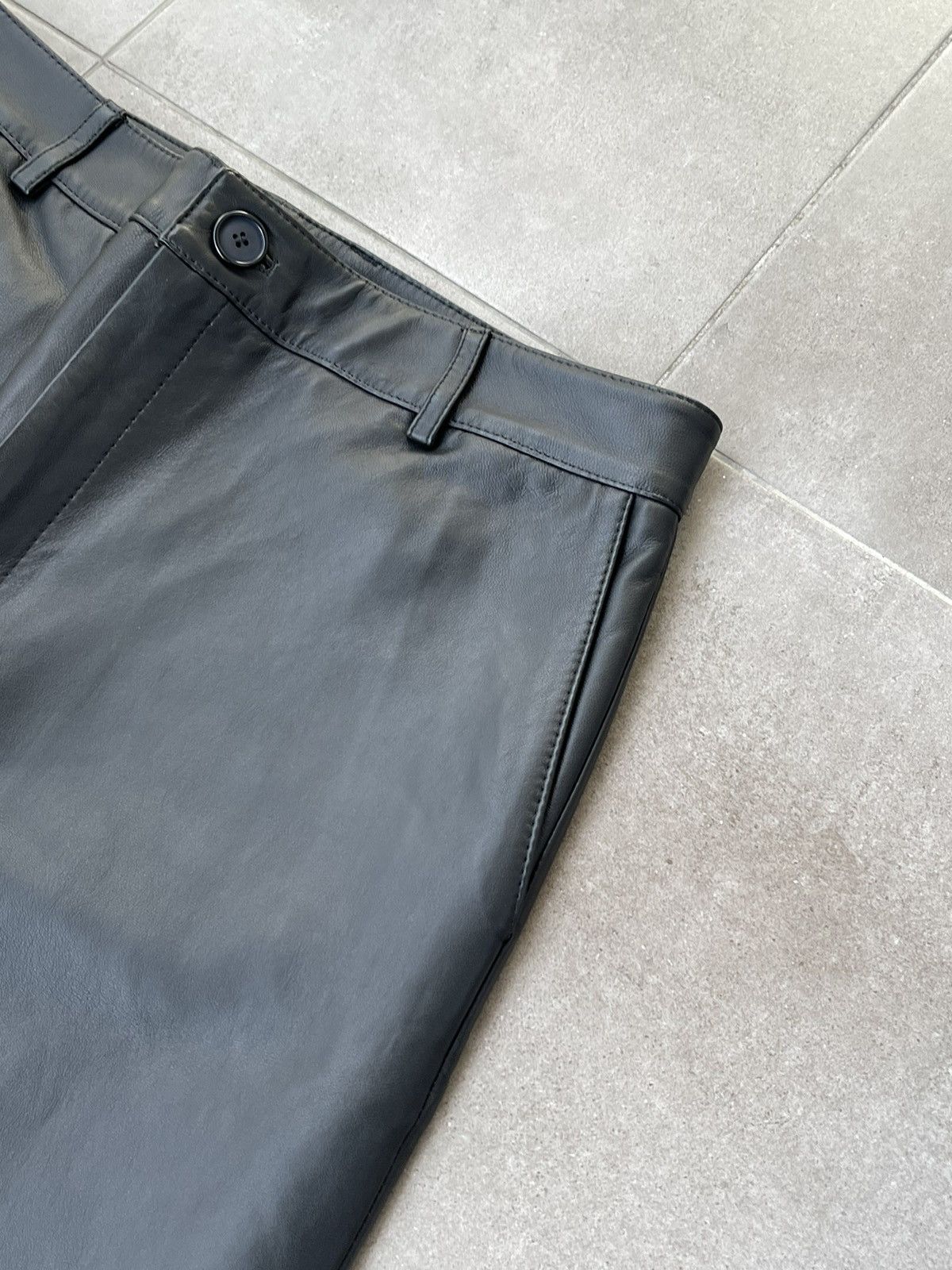 Han Kjobenhavn !DS! FW22 Han Kjobenhavn Single Suit Black Leather Trousers Size US 34 / EU 50 - 10 Thumbnail