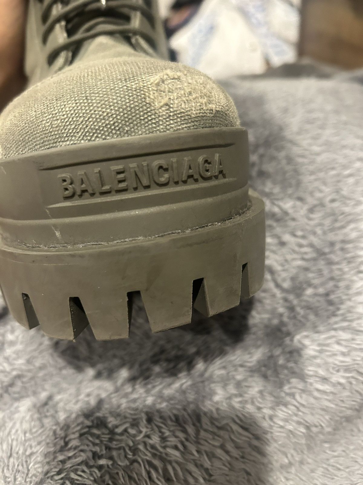 Balenciaga Balenciaga green strike boots canvas Size US 13 / EU 46 - 18 Thumbnail