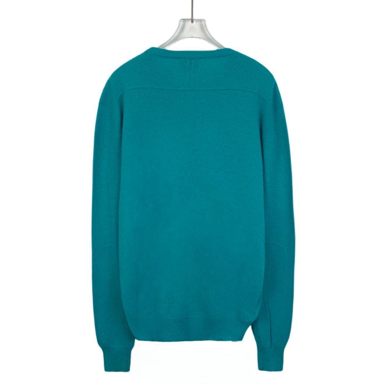 Hermes Hermes Blue Wool-Cashmere Round-Neck Knitted Sweater M Size US M / EU 48-50 / 2 - 6 Thumbnail