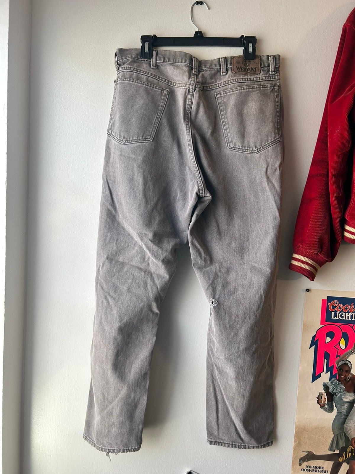 Vintage Vintage 90s Faded Wrangler Brown Jeans Size US 34 / EU 50 - 5 Thumbnail