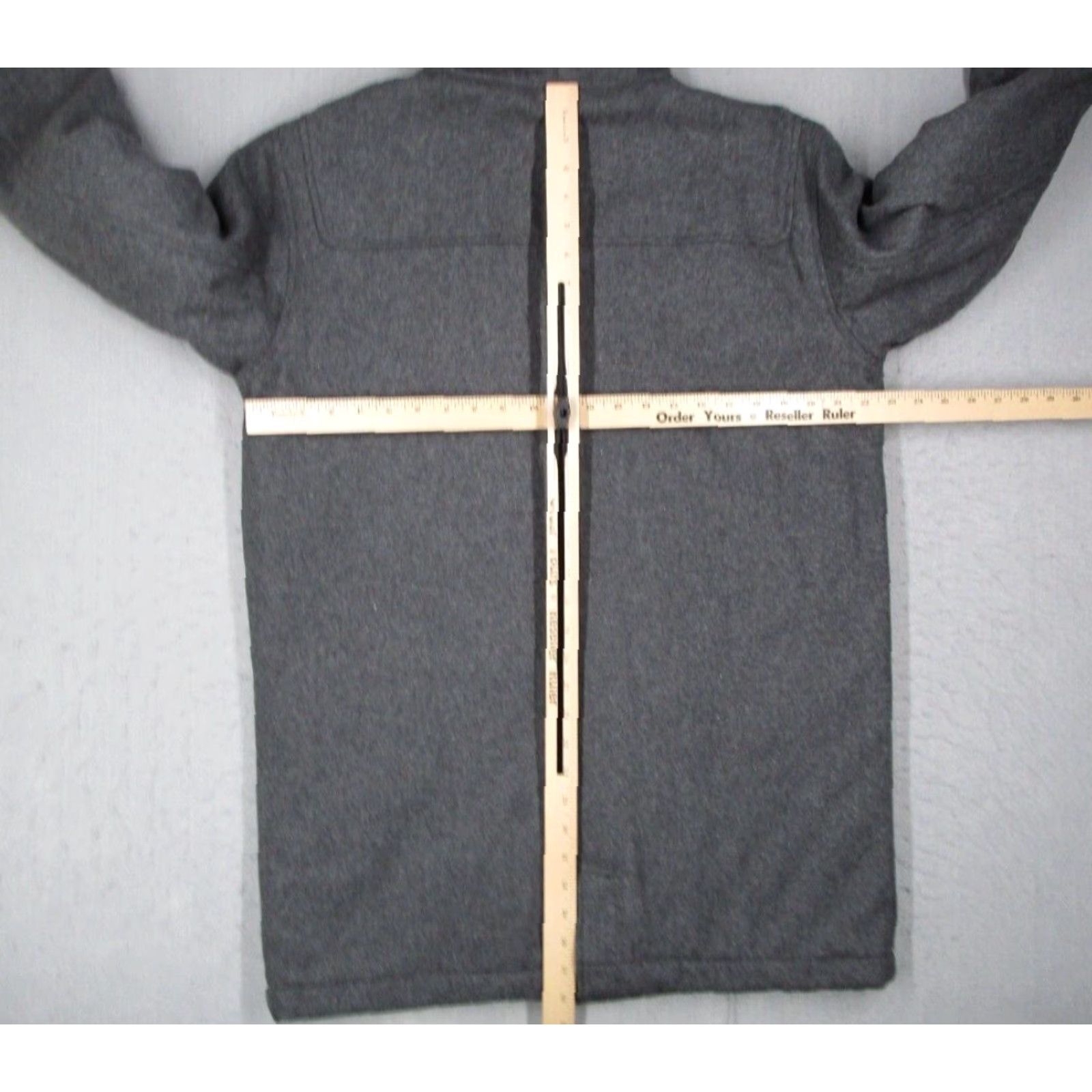 Vintage LRG Coat Mens Medium Gray Wool Blend Full Zip Hood Quilted Lining Size US M / EU 48-50 / 2 - 7 Thumbnail