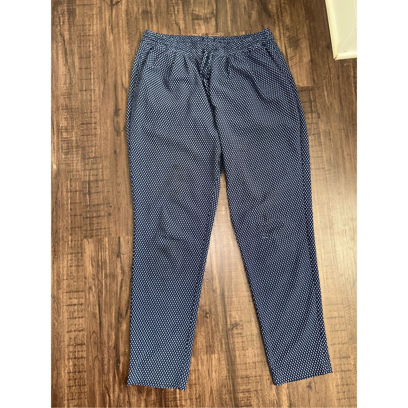 H&M H&M Blue Elastic Drawstring Waist Harem Pants with Pockets, Size 34" / US 12 / IT 48 - 1 Thumbnail