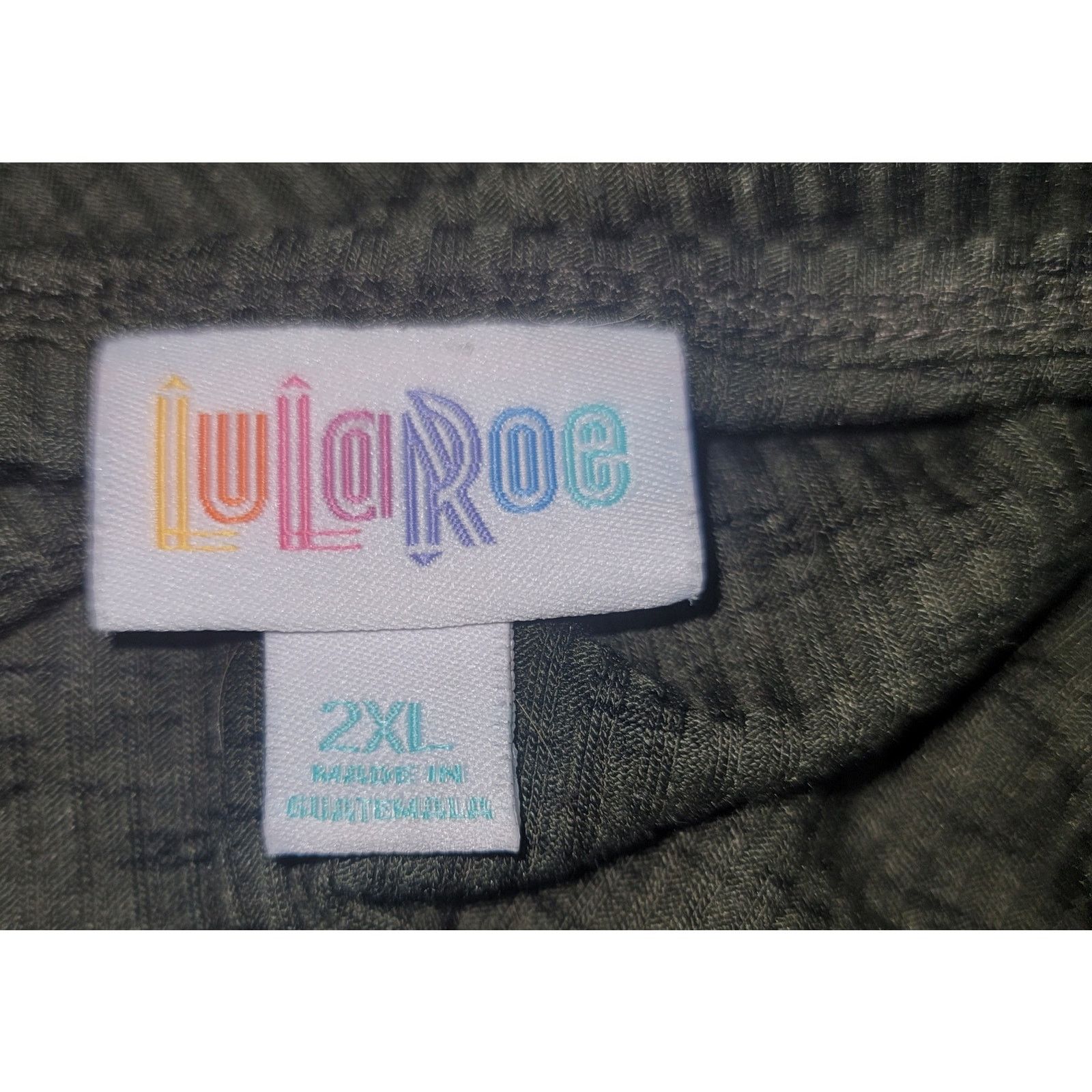 Other LulaRoe Green Slub Knit Hi Low Hem Womens Shirt 2XL Plus Size XXL / US 16-18 / IT 52-54 - 3 Thumbnail