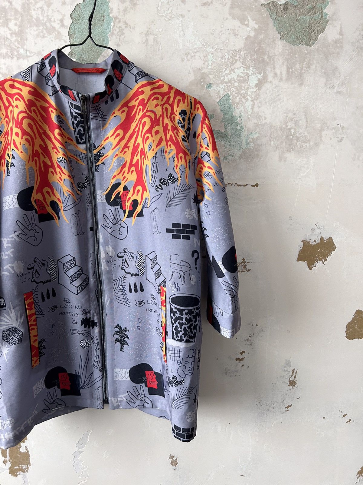 Japanese Brand AVANT-GARDE RARE ZIP SHIRT Size M / US 6-8 / IT 42-44 - 2 Thumbnail
