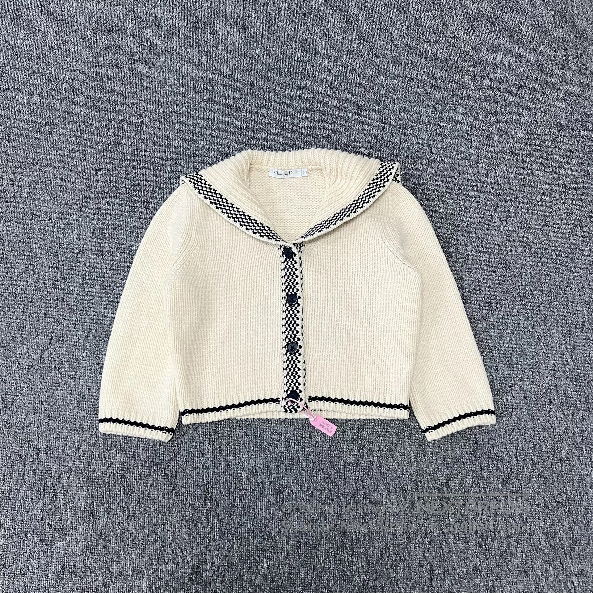 Dior Dior Letter slogan: Cashmere blended knit cardigan jacket| Size L / US 10 / IT 46 - 2 Thumbnail