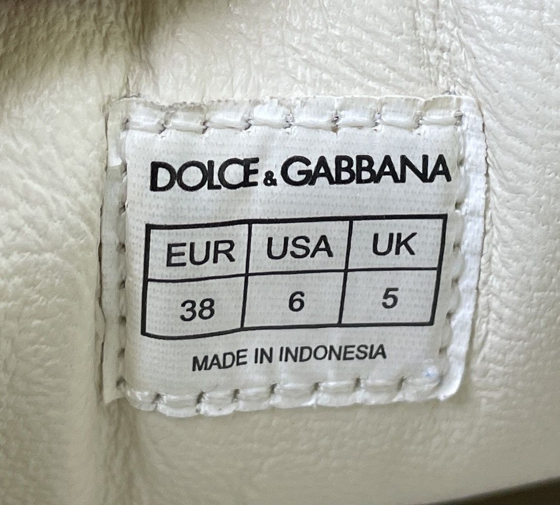 Dolce & Gabbana Dolce & Gabbana Women’s White grey Leather Sneakers Size US 6 / IT 36 - 17 Thumbnail