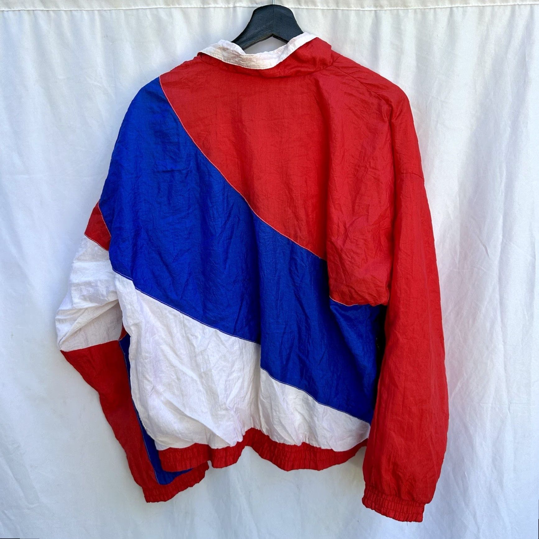 Vintage VINTAGE 90s Active Exposure Windproof Jacket Patriotic USA Flag Large L Adults Mens Size US L / EU 52-54 / 3 - 4 Thumbnail