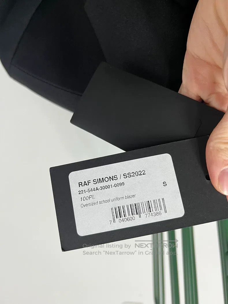 Raf Simons Raf Simons size s Solid colour single-breasted loose suit Size 36S - 6 Thumbnail
