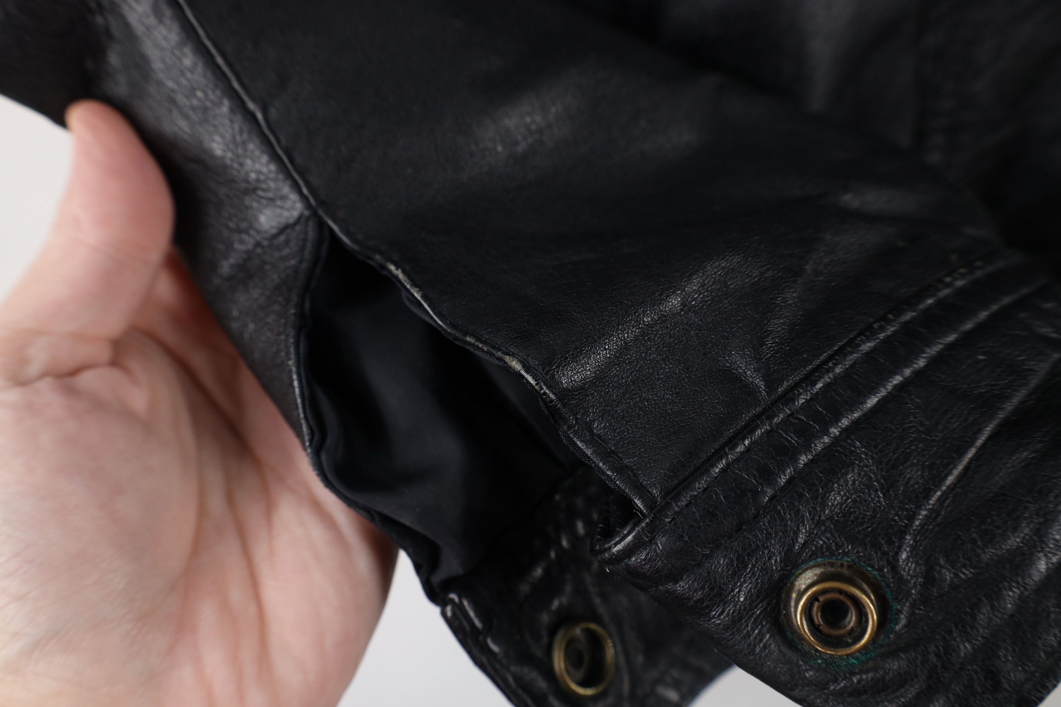 Vintage Vintage 90s Streetwear Cafe Racer Bomber Jacket Black Size US L / EU 52-54 / 3 - 11 Thumbnail