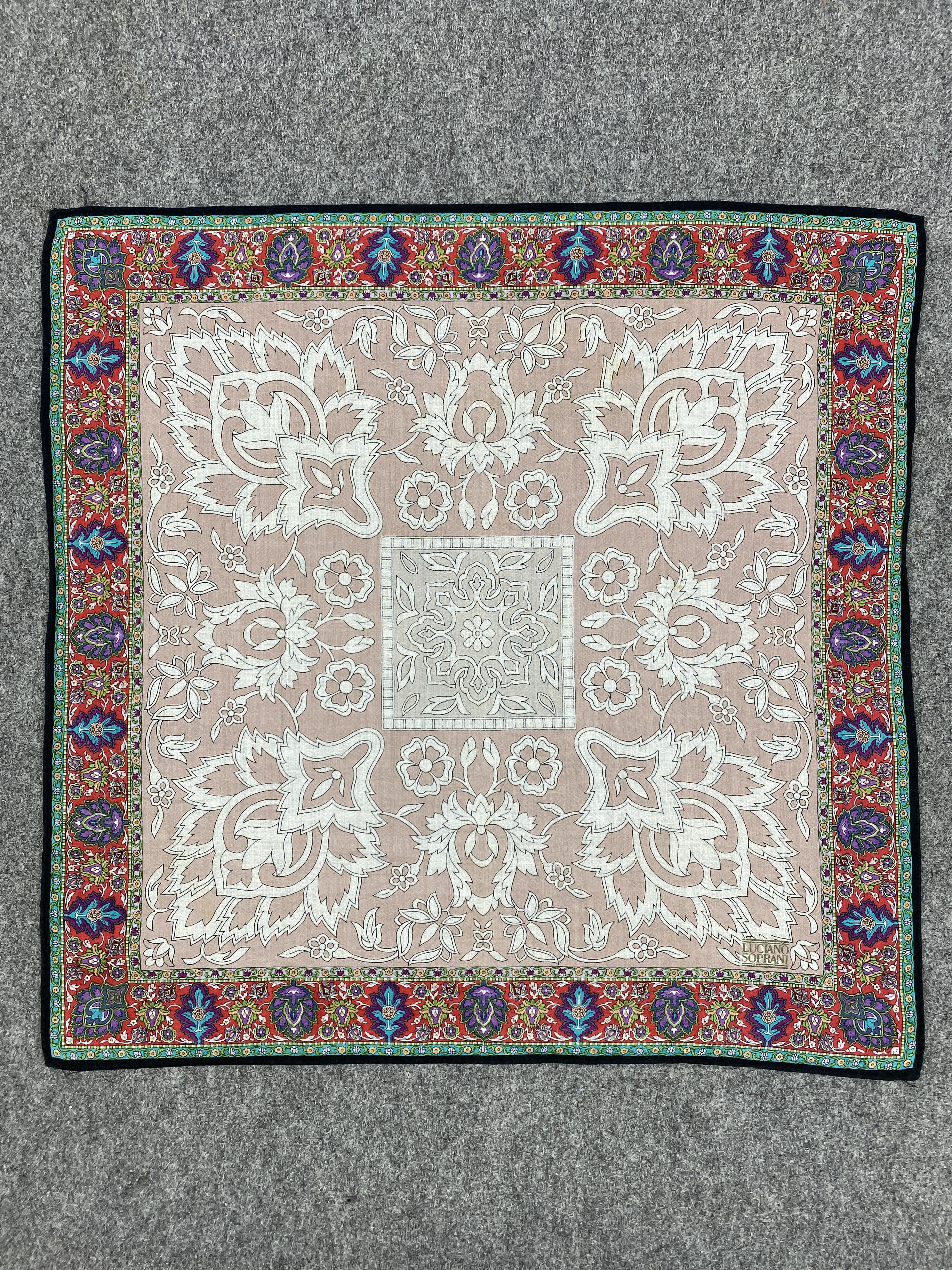 Vintage Luciano Soprani Handkerchief / Neckerchief HKC0511 Size ONE SIZE - 4 Thumbnail