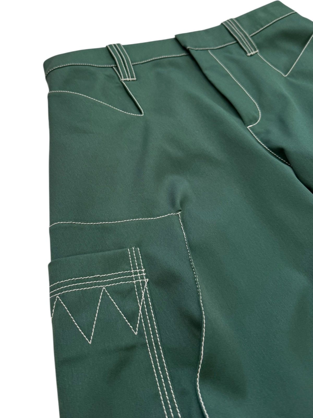 Kiko Kostadinov SS23 Angled Baggy Green Trouser Pant Size 27" / US 4 / IT 40 - 8 Thumbnail