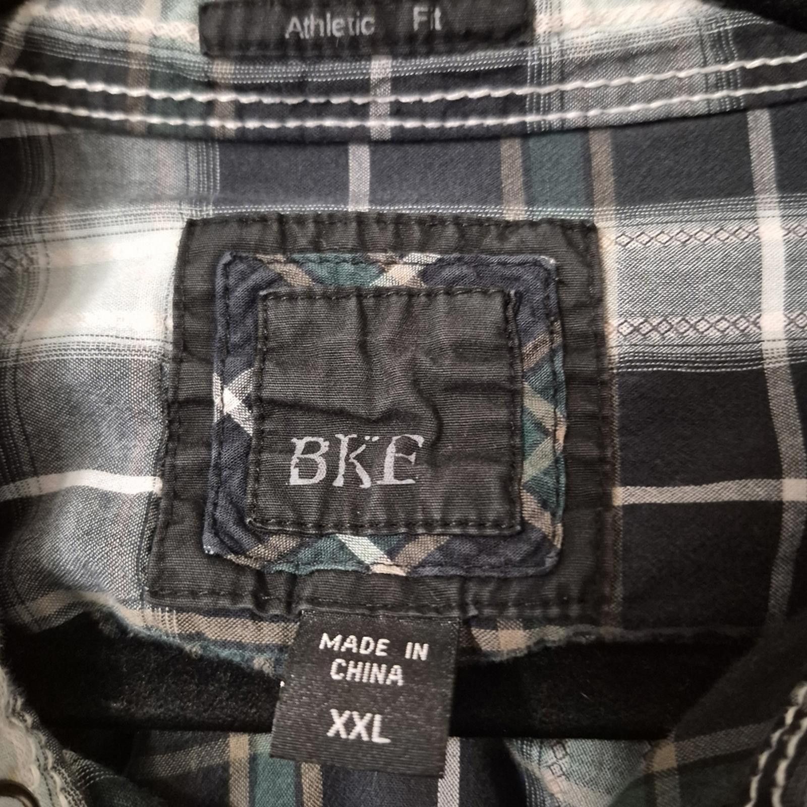 BKE BKE Green/Black Athletic Fit Plaid Shirt XXL Size US XXL / EU 58 / 5 - 2 Thumbnail