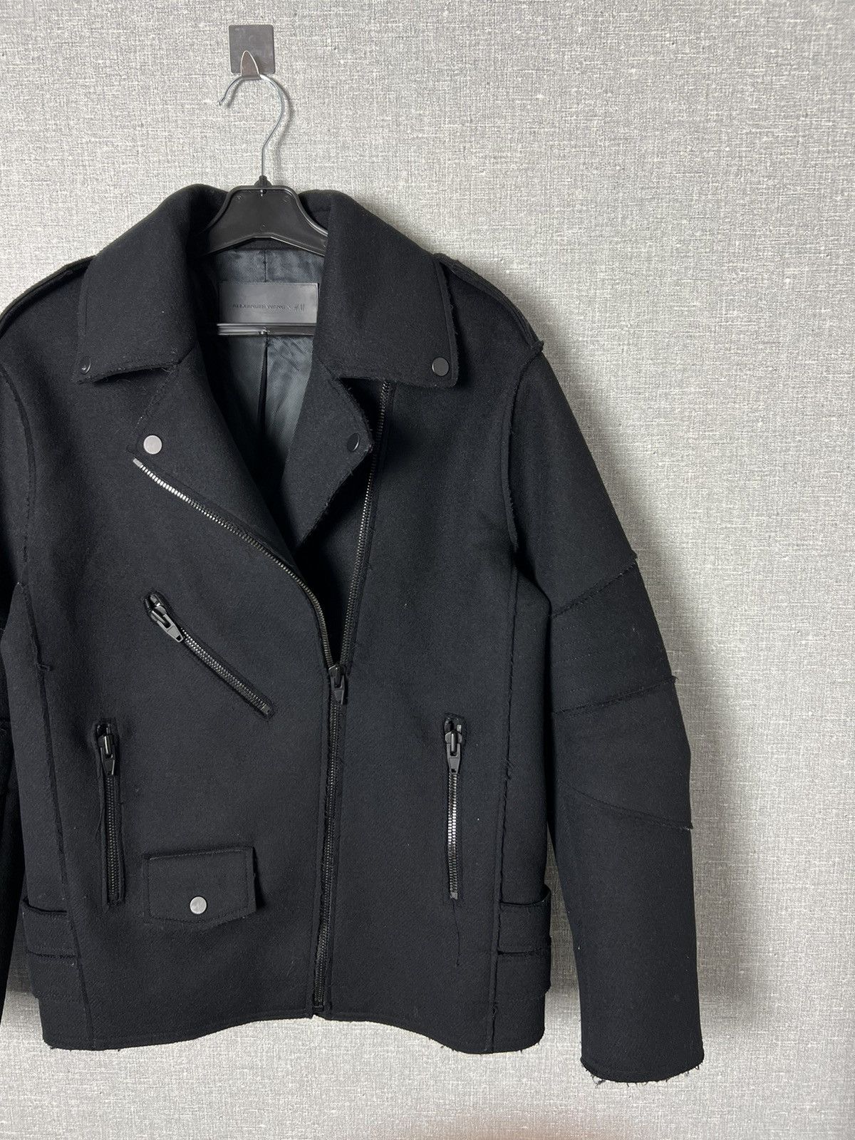 Alexander Wang × H&M Alexander Wang x H&M Runway Biker Wool Jacket Coat Size S / US 4 / IT 40 - 5 Thumbnail