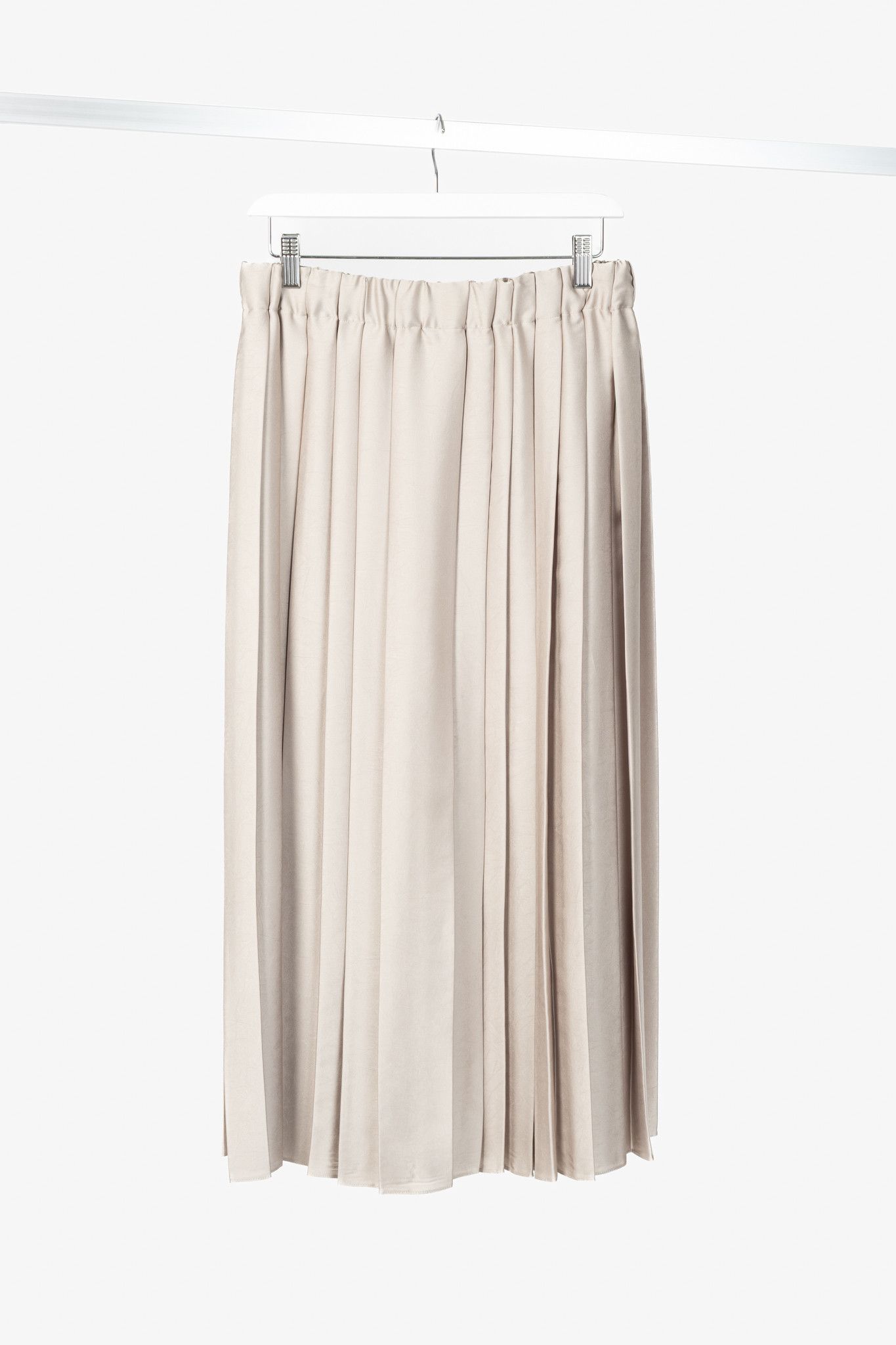 Tibi Tibi Light Tan Feather Weight Pleated Pull On Skirt Size 28" / US 6 / IT 42 - 2 Thumbnail