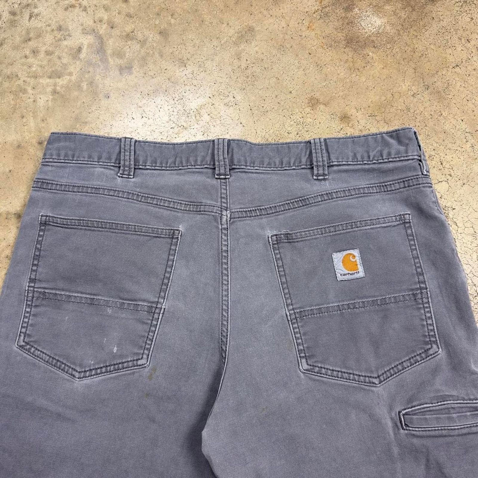 Carhartt Y2K Carhartt Utility Gray Carpenter Pants Size US 36 / EU 52 - 4 Thumbnail