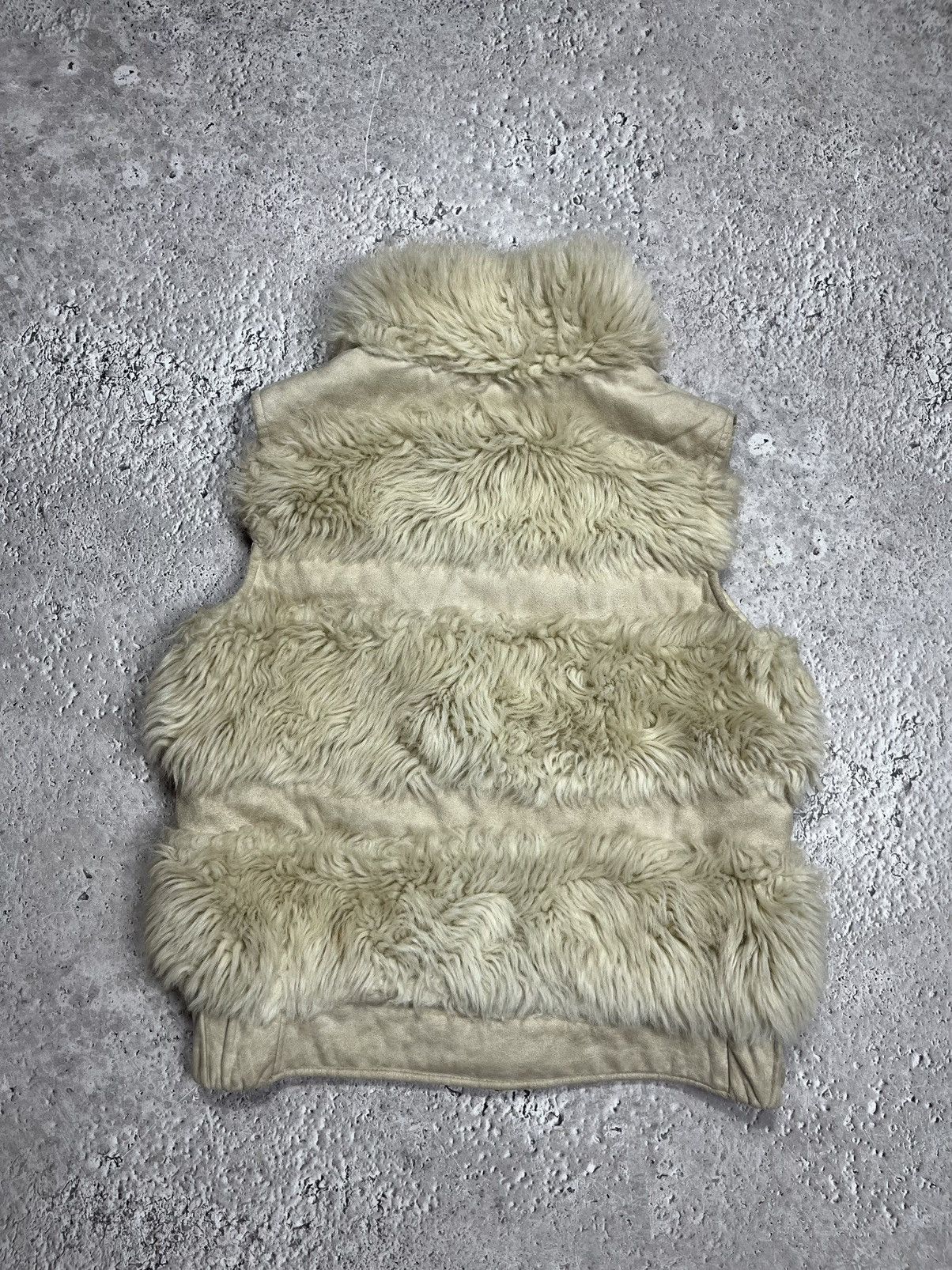 Other Womens Faux Fur Cream Vest Winter Layered Gilet Size XS / US 0-2 / IT 36-38 - 10 Thumbnail