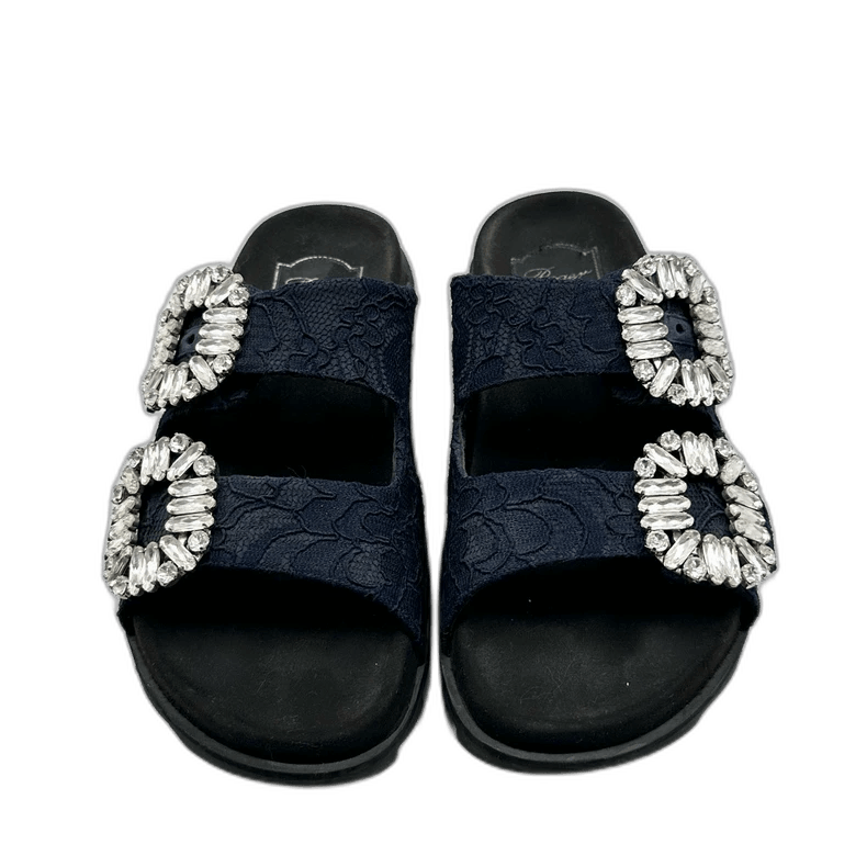 Roger Vivier Roger Vivier Lace Flat Slip-On Sandals Size US 5 / IT 35 - 1 Thumbnail