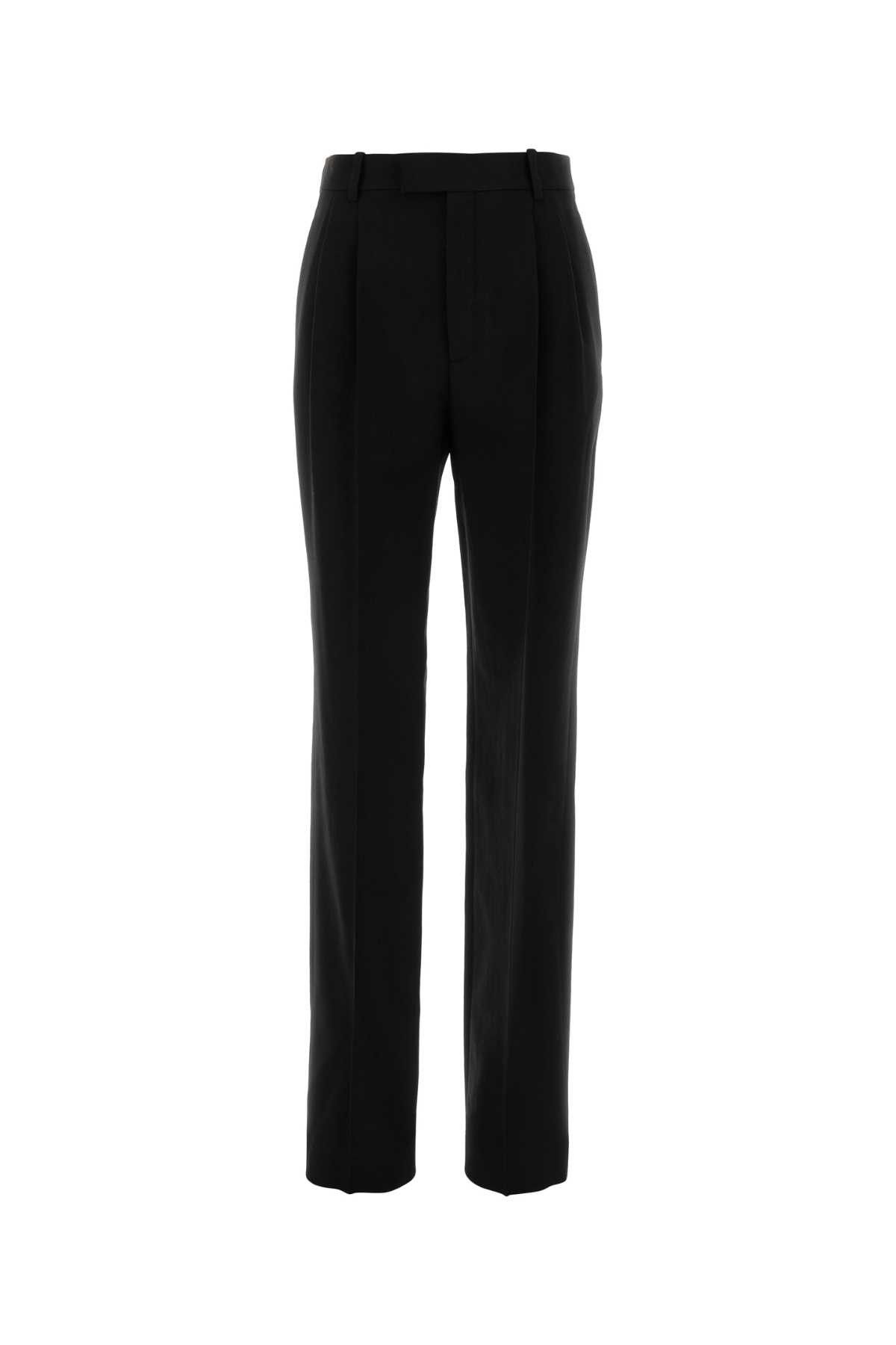 Black Wool Pant