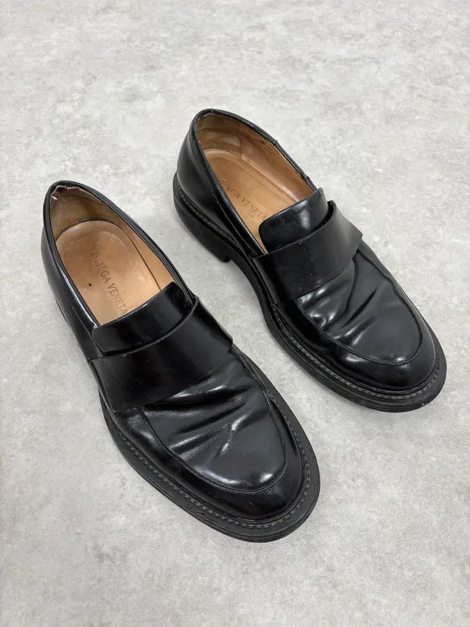 Bottega Veneta 2000s Bottega Veneta Black Leather Loafers Size US 9 / EU 42 - 4 Thumbnail