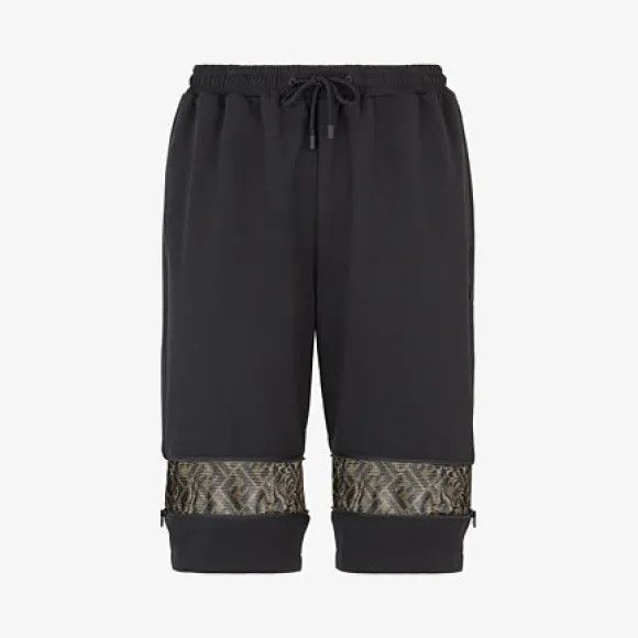 image of Fendi O1W1Db11223 Bermudas Short In Black, Men's (Size 28)