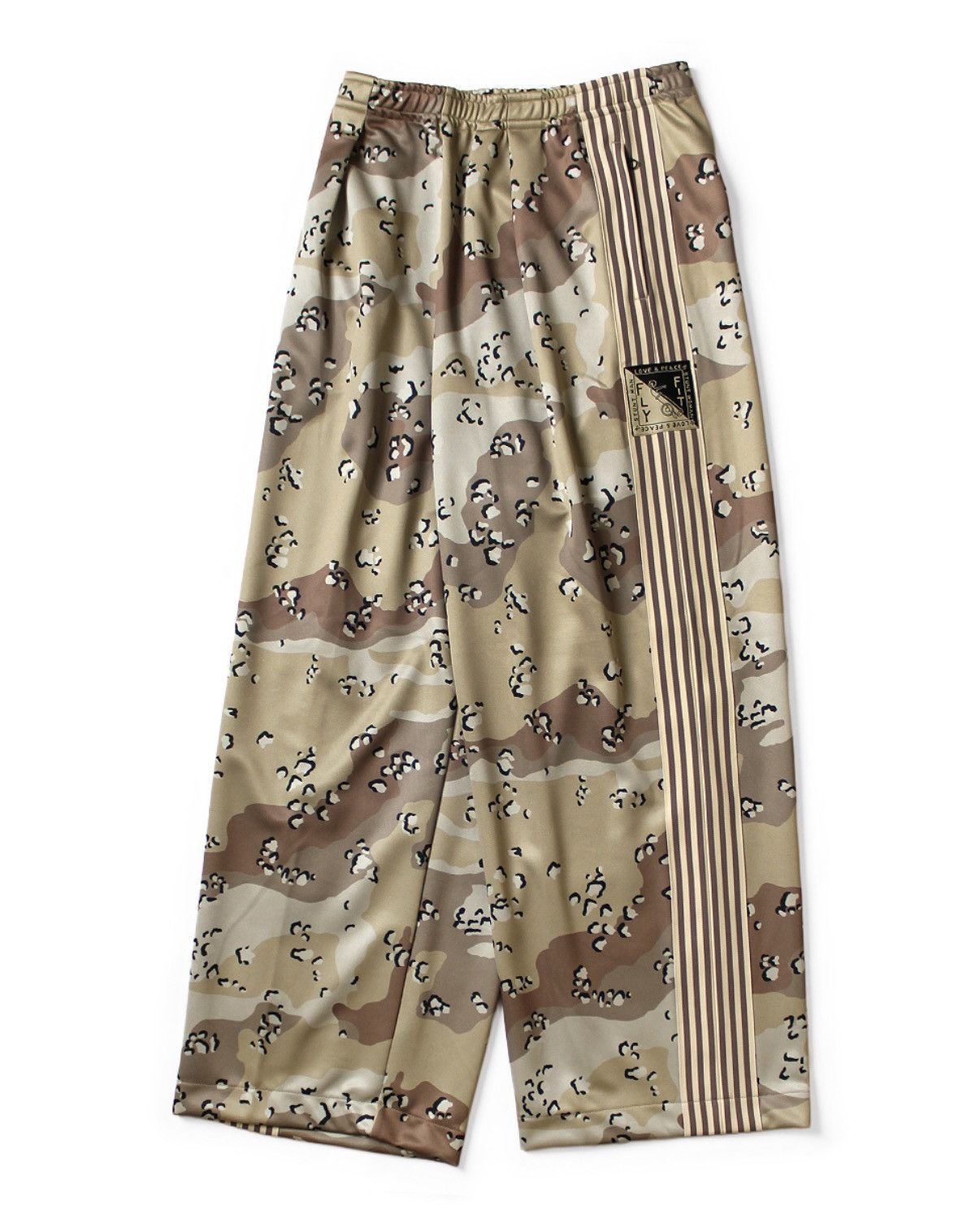 Kapital camo smooth jersey baggy track pants