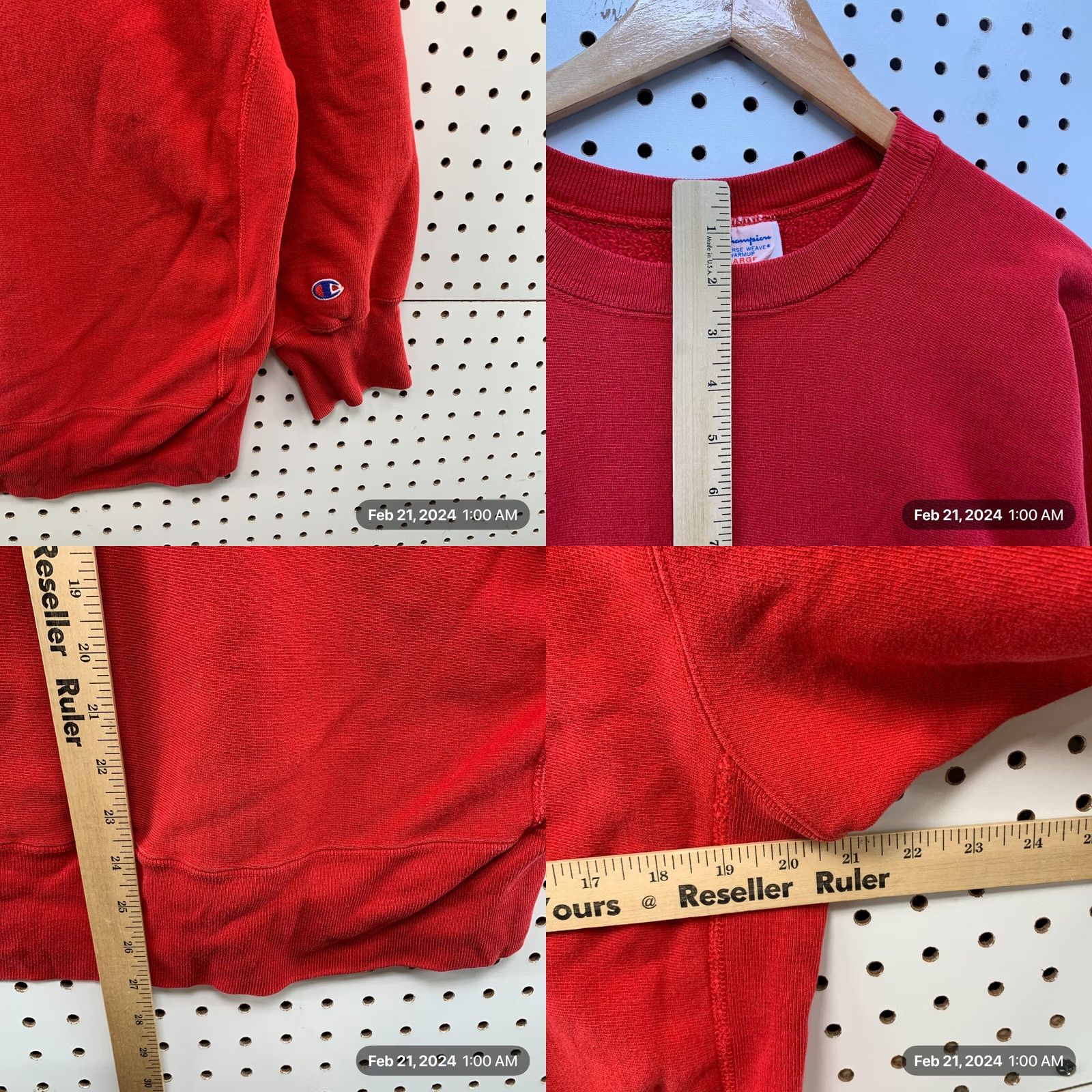 Champion VINTAGE Champion Reverse Weave Sweatshirt Wisconsin Badgers Red L Mens 80s Size US L / EU 52-54 / 3 - 9 Thumbnail