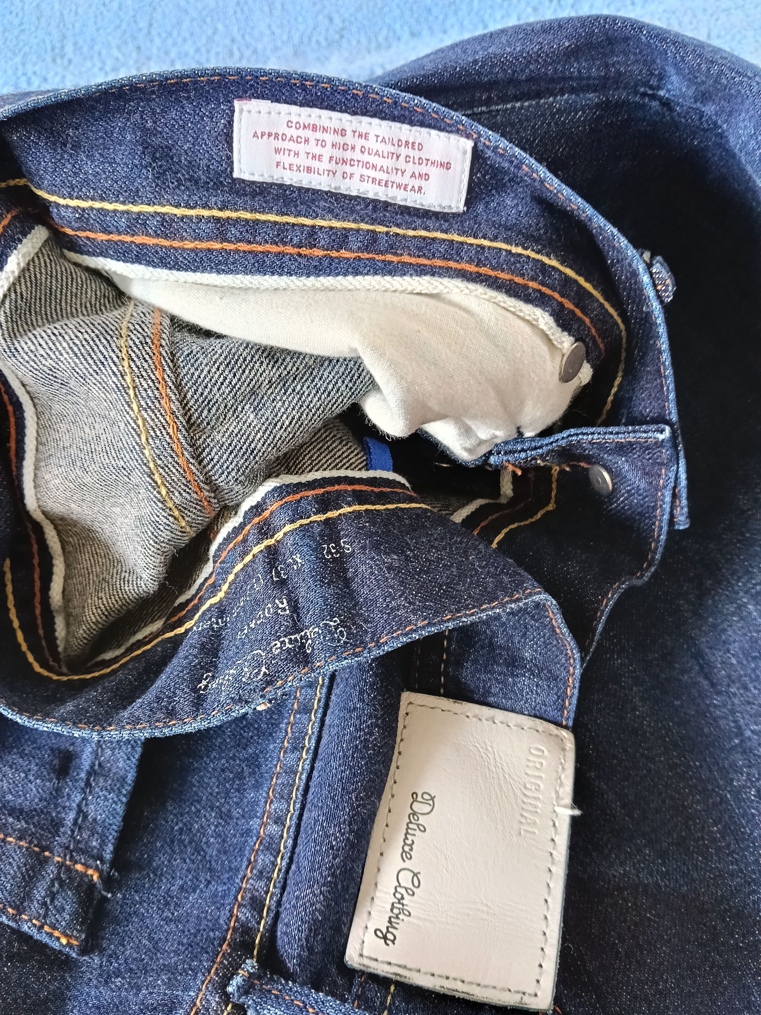 Japanese Brand 💥 Deluxe Clothing Japanese Selvedge Jeans Slim Fit💥 Size US 32 / EU 48 - 9 Thumbnail