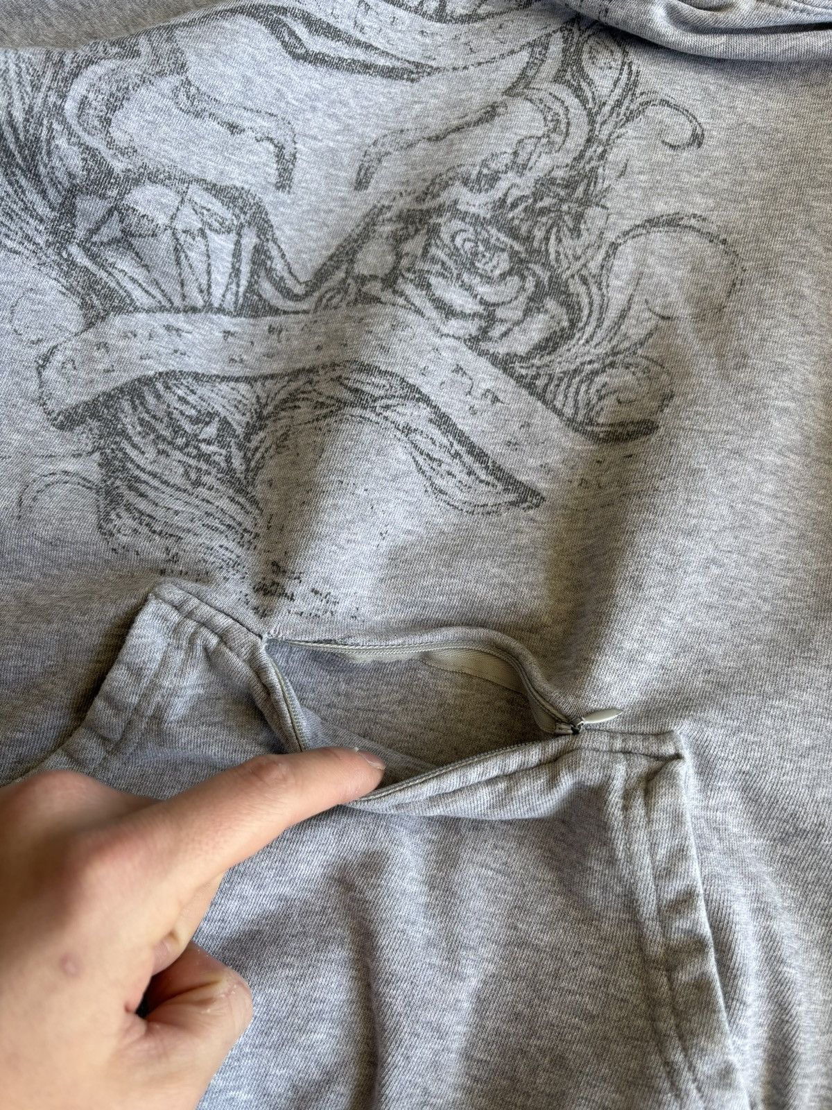 Fox Racing Vintage Y2K Fox Racing Subtle Logo Heather Grey Hoodie Size US S / EU 44-46 / 1 - 8 Thumbnail
