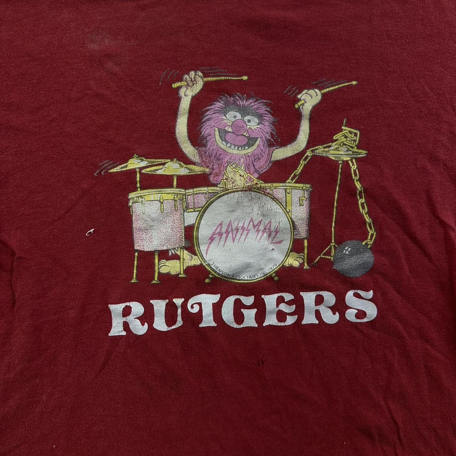 Disney Vintage muppets the animal Rutgers University t shirt Size US M / EU 48-50 / 2 - 2 Thumbnail
