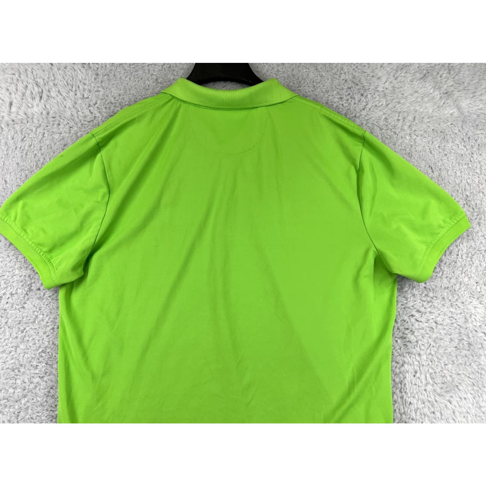 Chaps VINTAGE Chaps Polo Shirt Mens XL Green 100% Polyester Knit Short Sleeve Embroidered Logo Golf Sports Shirt Mens XL Green Polo Size US XL / EU 56 / 4 - 7 Thumbnail
