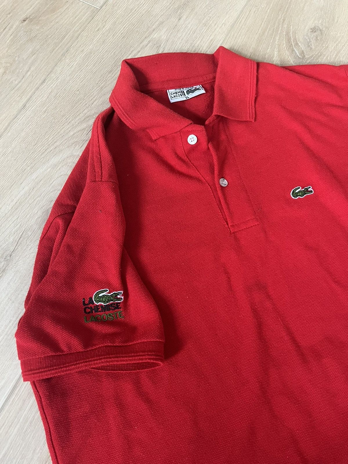 Lacoste RARE CHEMISE LACOSTE RED POLO Size US XL / EU 56 / 4 - 3 Thumbnail