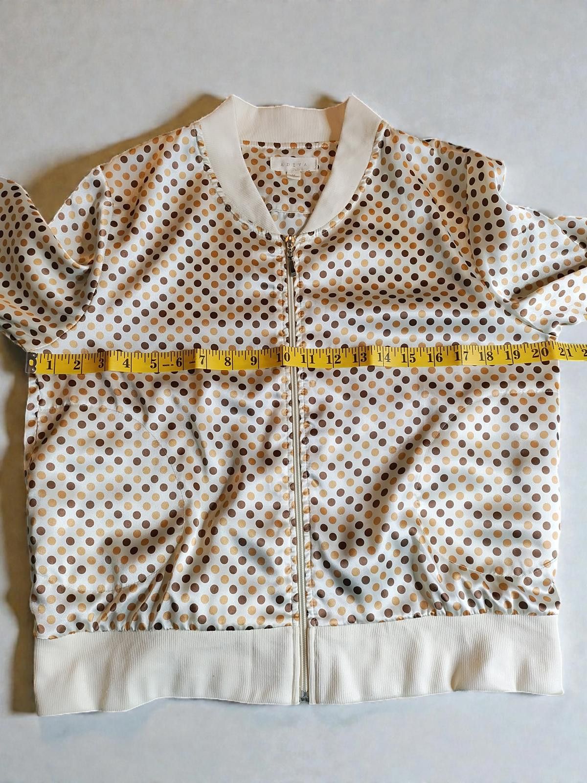 Adidas Adiva Medium Size Polka Dot Bomber Jacket Size M / US 6-8 / IT 42-44 - 7 Thumbnail