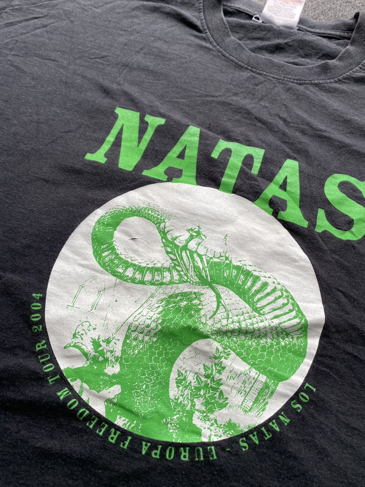 Band Tees 🔥Natas Europe Tour 2004 band tee mens faded Size US XL / EU 56 / 4 - 2 Thumbnail