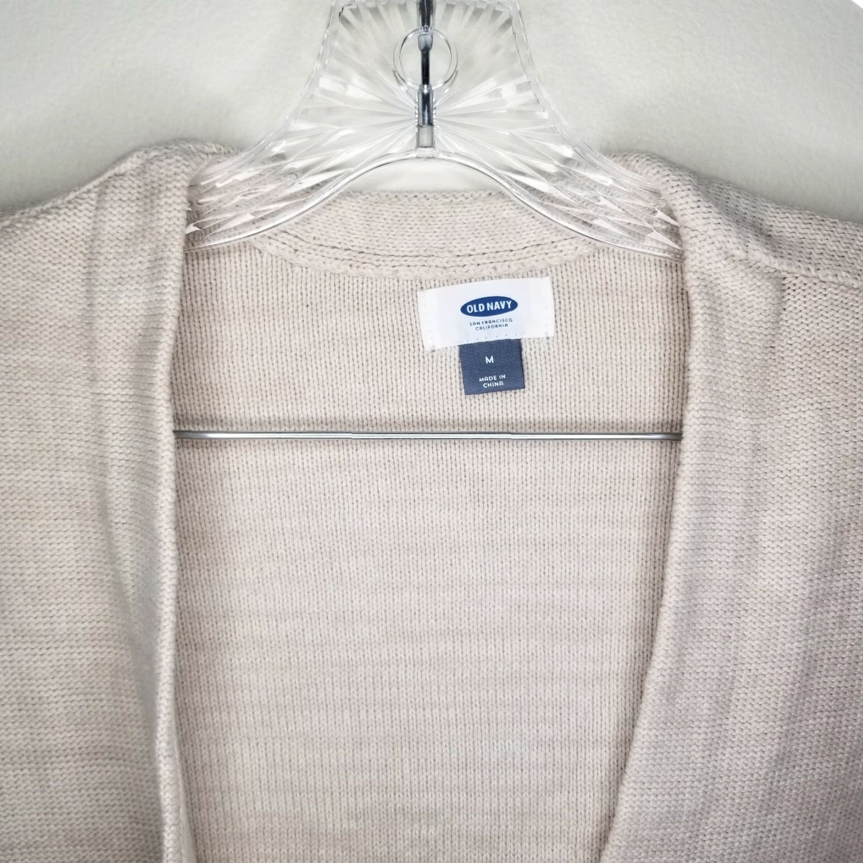 Old Navy Old Navy Cardigan Women Size M Beige Long Sleeve Sweater Womens Size M / US 6-8 / IT 42-44 - 3 Thumbnail