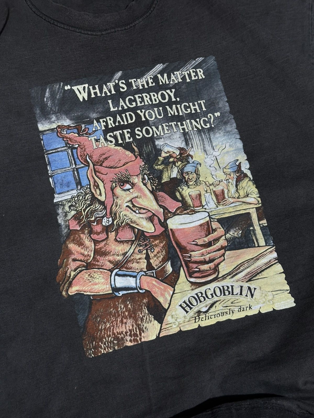 Vintage Vintage Hobgoblin Beer "Lagerboy" Graphic Tee Size US L / EU 52-54 / 3 - 4 Thumbnail