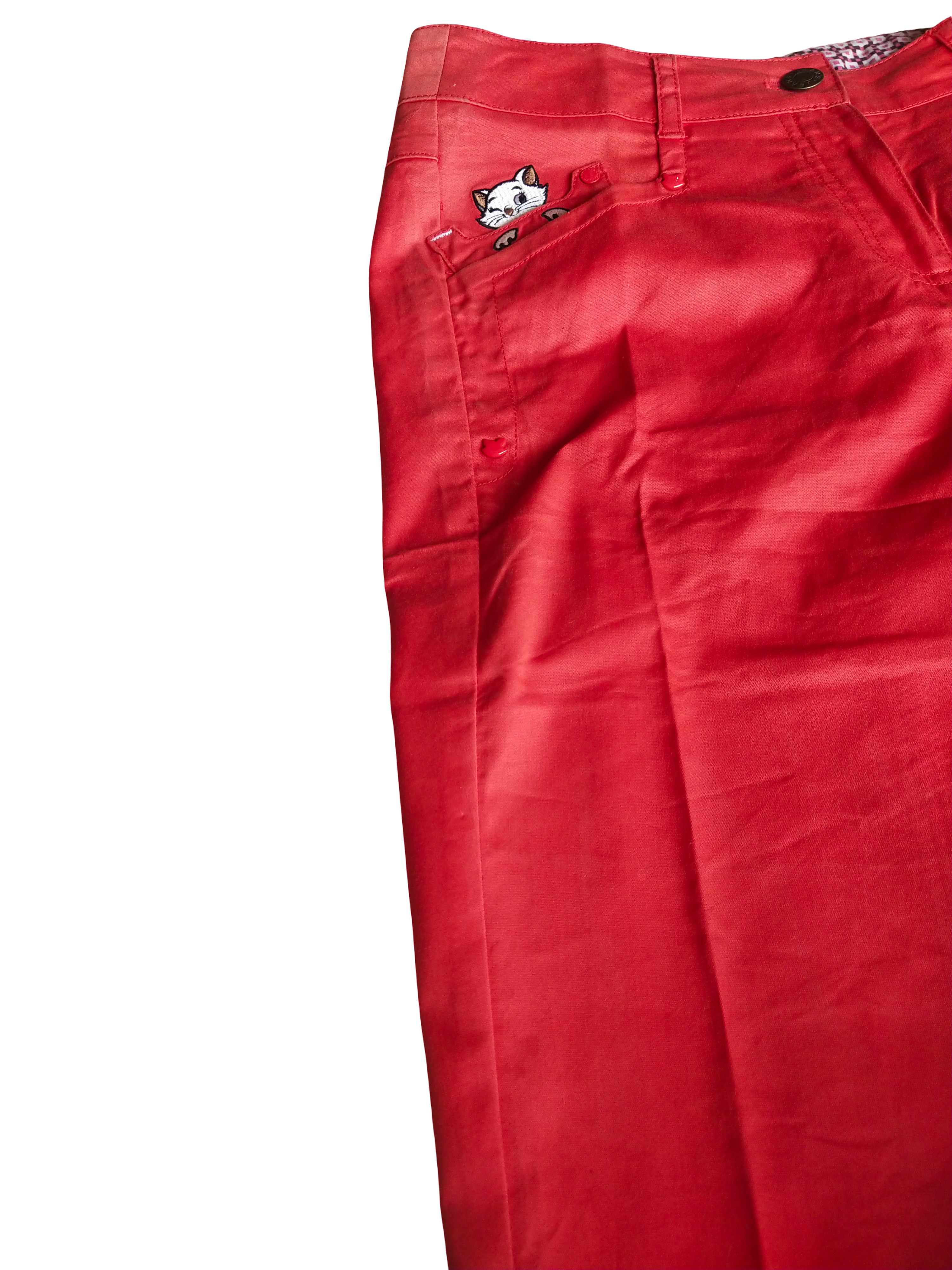 Hysteric Glamour Lynx Golf Kawaii Red Embroidered Cat Pants Japan Size 26" / US 2 / IT 38 - 8 Thumbnail