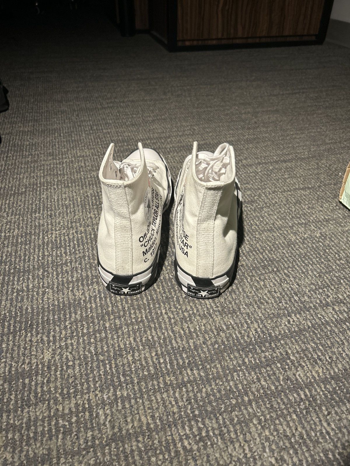 Off-White × Virgil Abloh Off-White x Converse Chuck Taylor All-Star 70s Size US 13 / EU 46 - 5 Thumbnail