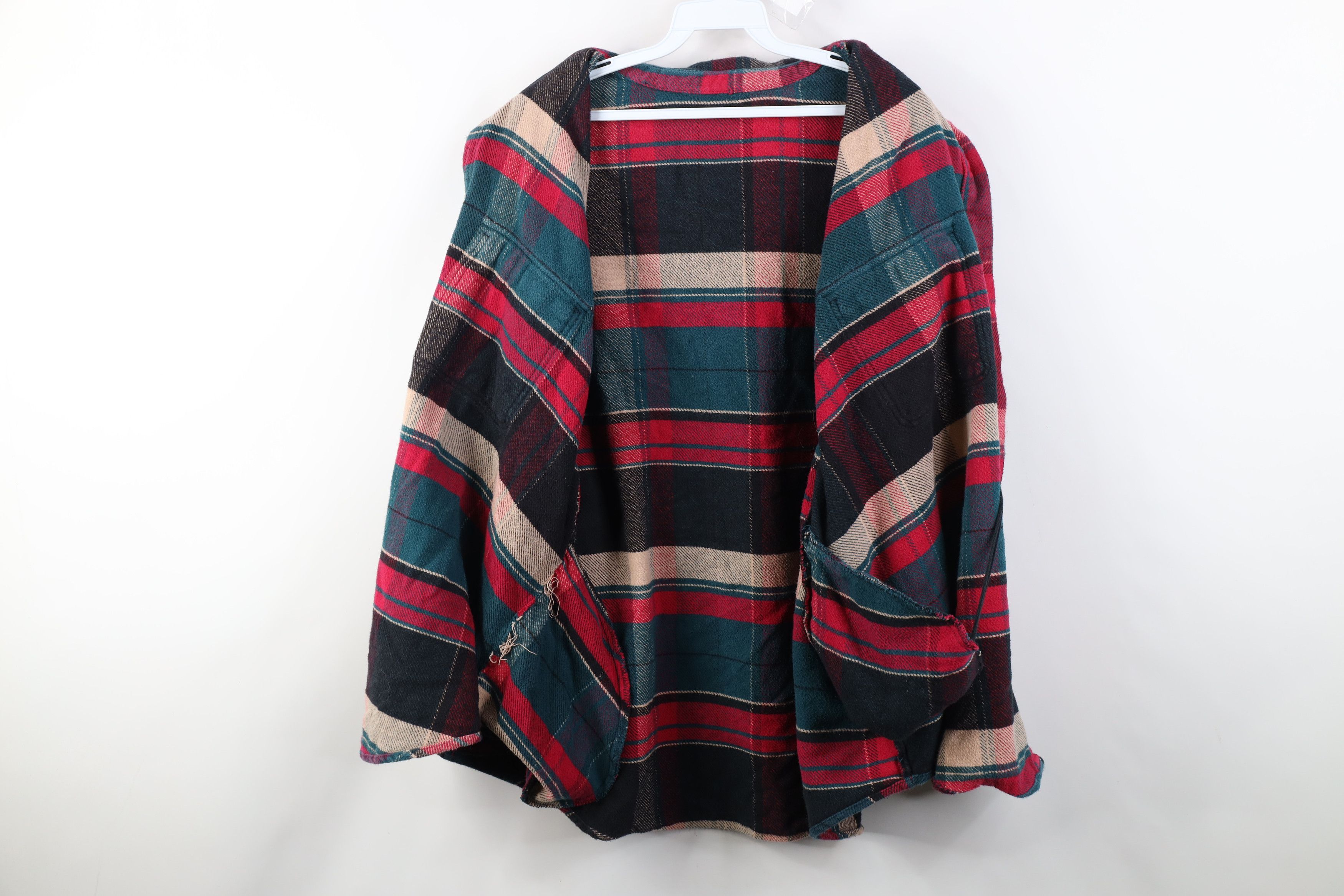 Vintage Vintage 90s Y2K Streetwear Button Shirt Jacket Jac Shirt Size XXL / US 16-18 / IT 52-54 - 9 Thumbnail