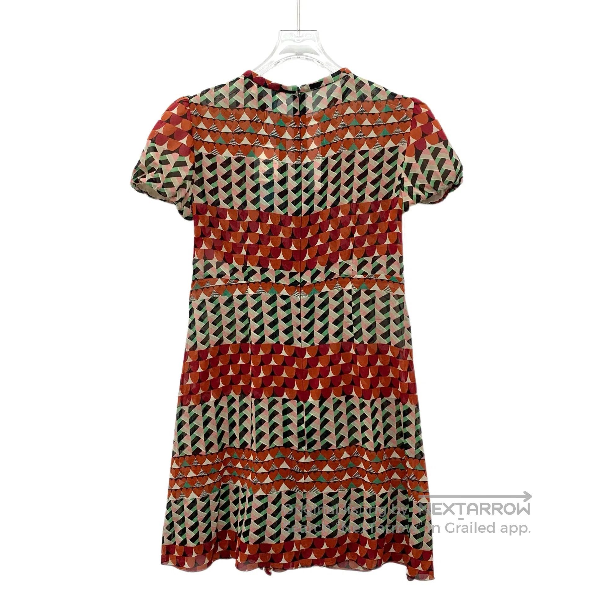 Valentino Valentino Multicolor geometric pattern printed pure mulber Size S / US 4 / IT 40 - 2 Thumbnail