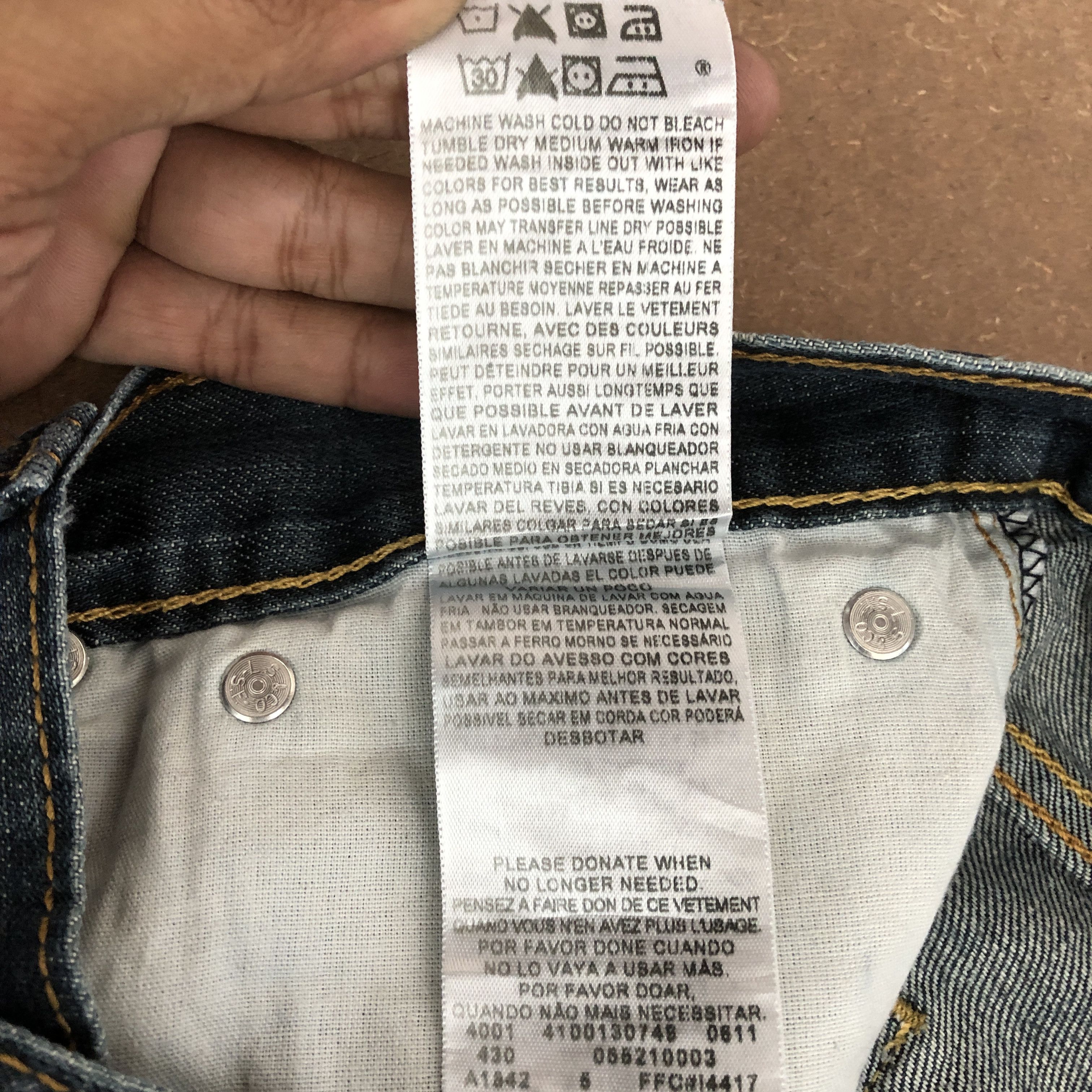 Levi's Vintage Y2K Levis Dark Blue Jeans Levi's Denim Pants Size US 34 / EU 50 - 8 Thumbnail