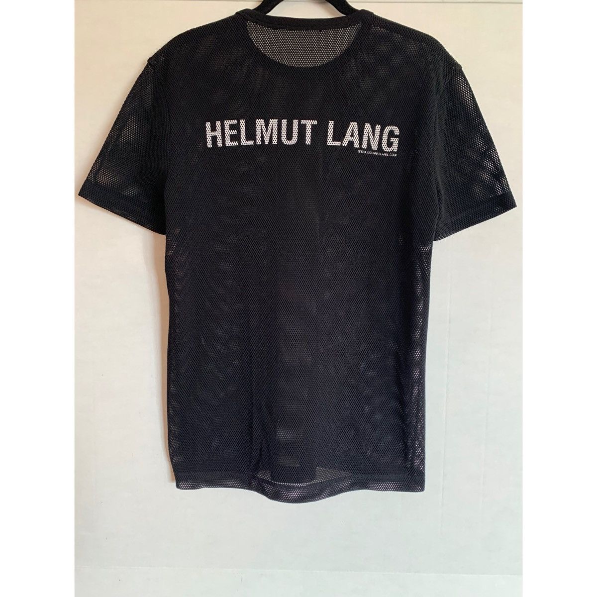 Helmut Lang HELMUT LANG BLACK LOGO MESH TOP Size US M / EU 48-50 / 2 - 1 Thumbnail