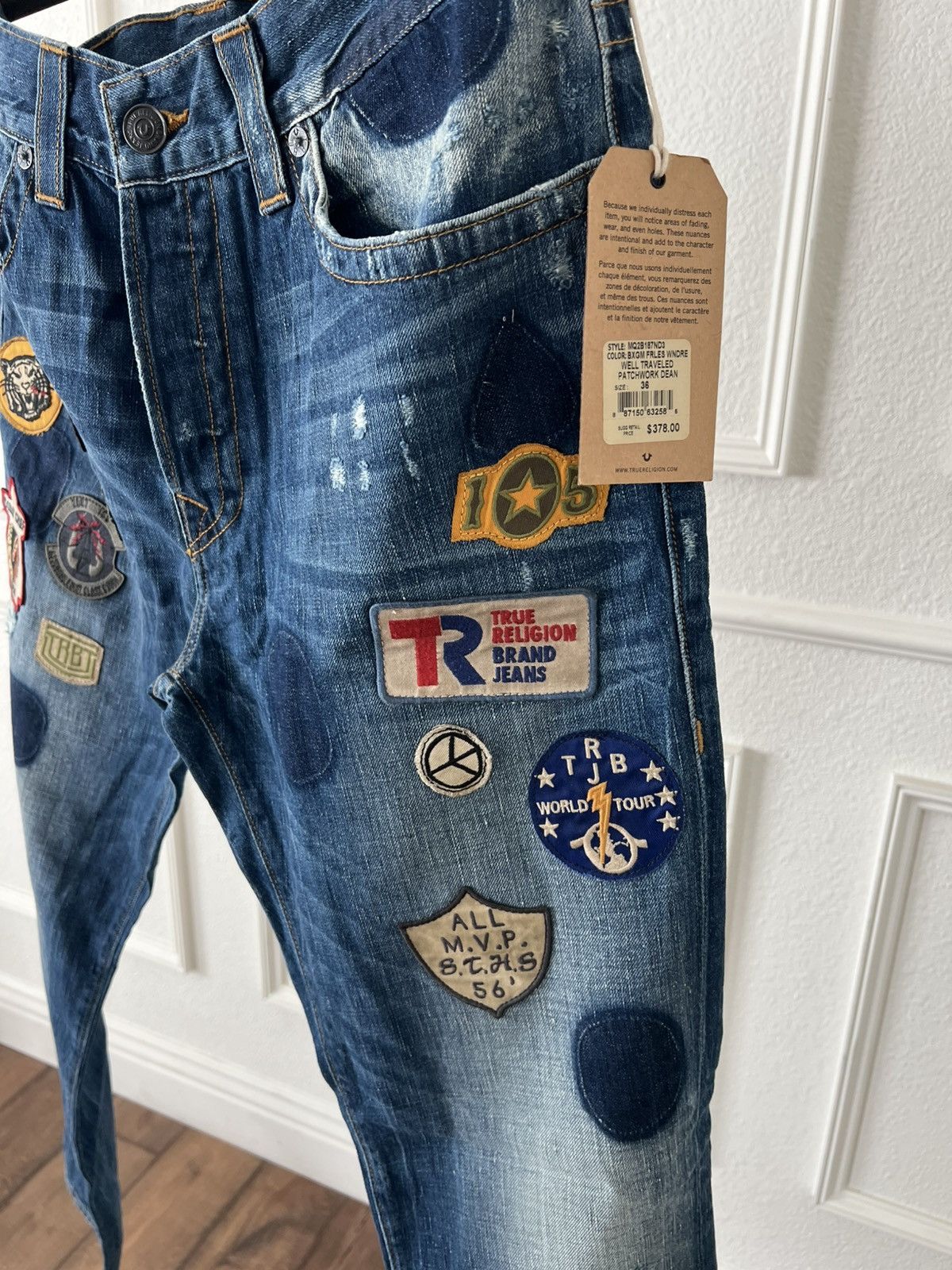 True Religion True religion denim patchwork jeans Size US 36 / EU 52 - 2 Thumbnail
