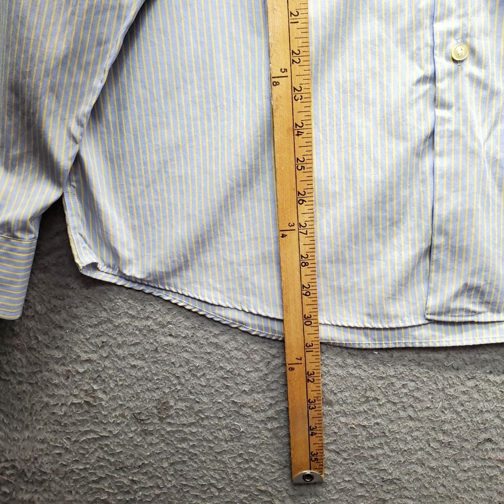 Egara VINTAGE Egara Dress Shirt Mens Size XXL Multi Striped Non Iron Slim Fit Collared Button Up Shirt Size 48R - 4 Thumbnail