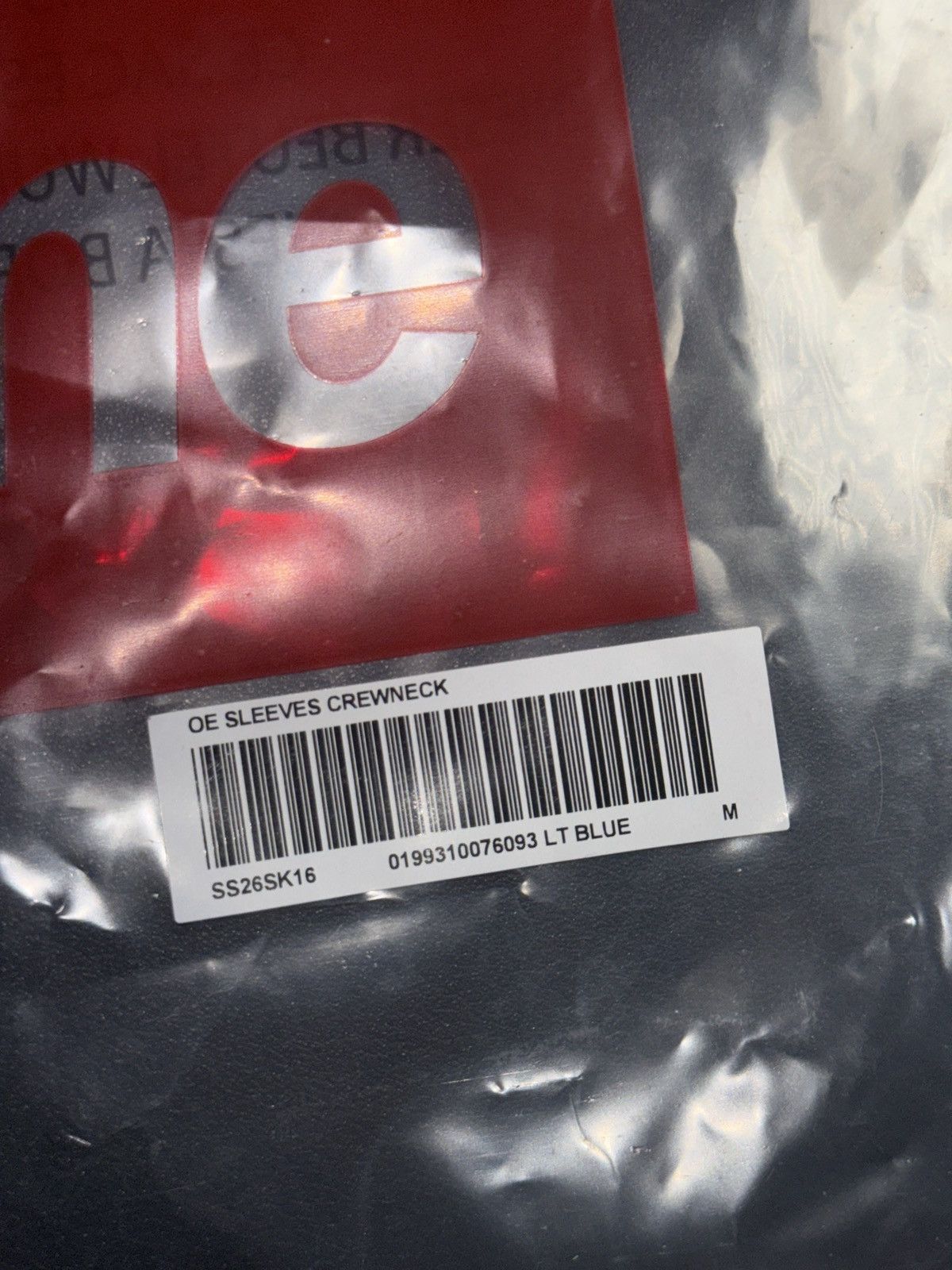 Supreme Brand New Supreme Old English Sleeves Blue Crew Neck Size US M / EU 48-50 / 2 - 6 Thumbnail