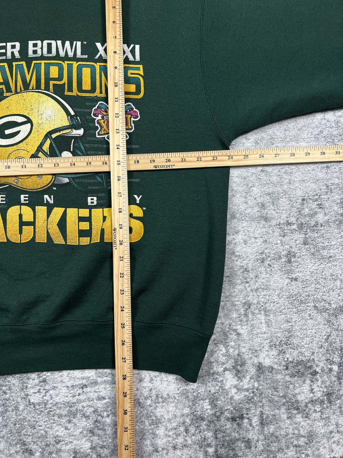 NFL × Vintage Vintage 90s Green Bay Packers Super Bowl Crewneck Sweatshirt Size US XL / EU 56 / 4 - 7 Thumbnail