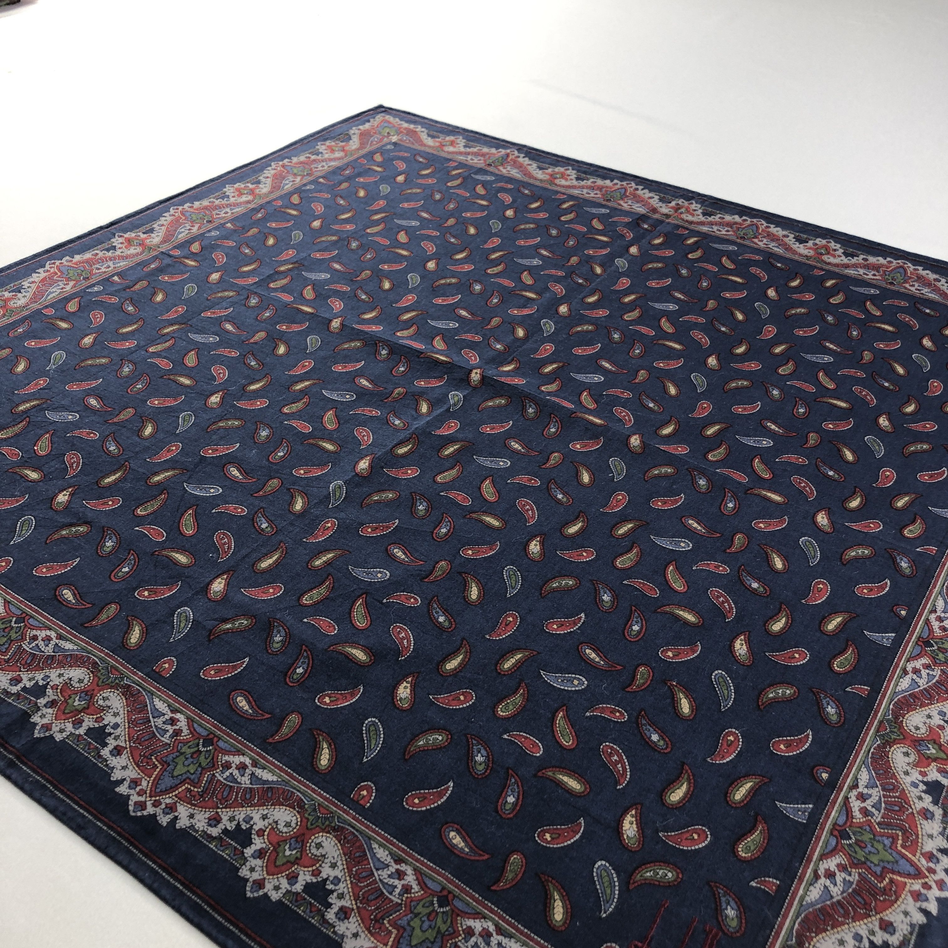Alfred Dunhill × Vintage Dunhill Handkerchief Neckerchief Bandana H2531 Size ONE SIZE - 2 Thumbnail