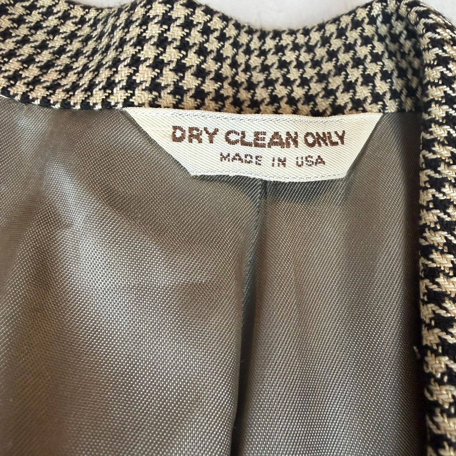 Bill Blass Bill Blass Hechts Houndstooth Blazer - Size 42R (Approx) Size 42R - 3 Thumbnail