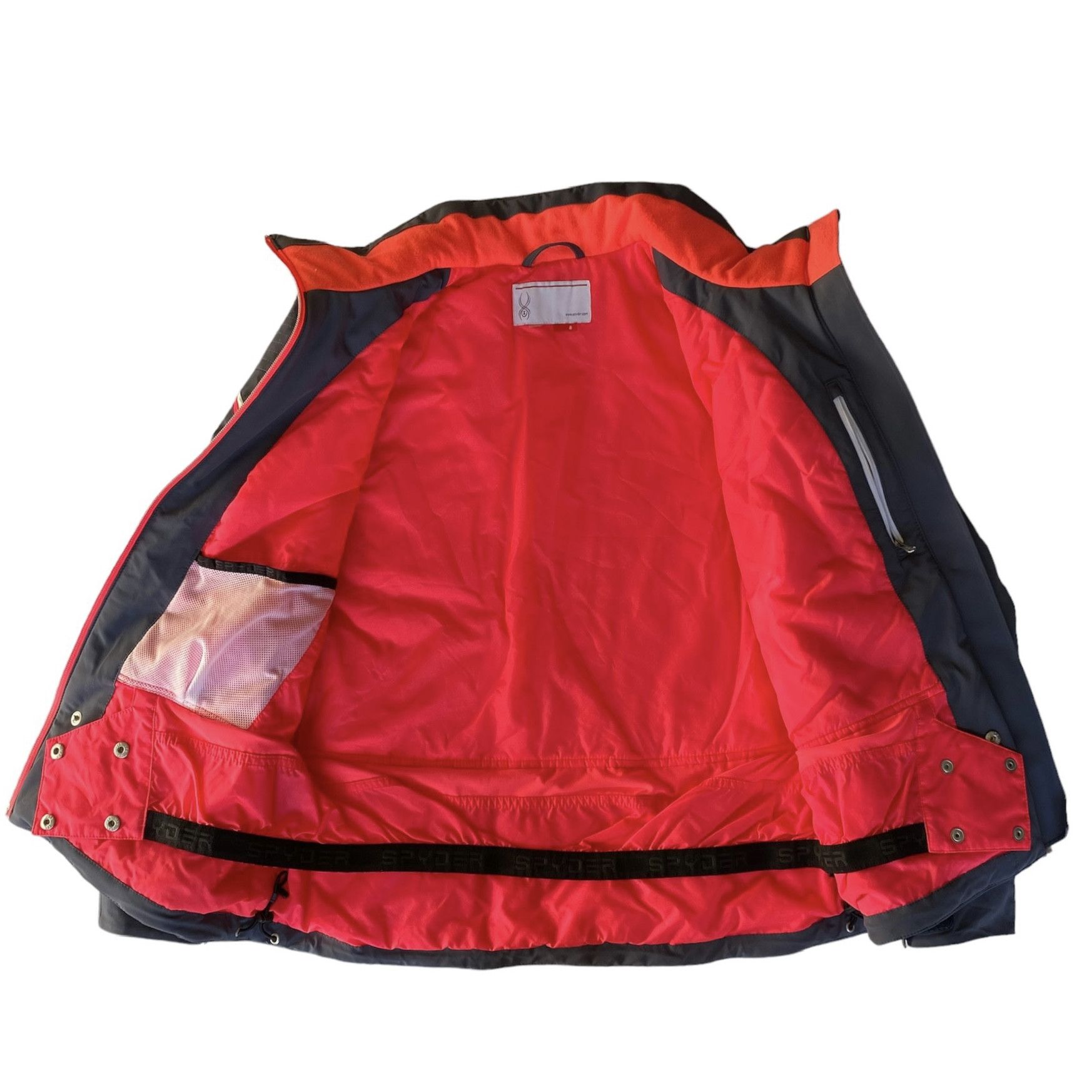 Fall 2015 Spyder Winter Snowboard Jacket Gray Pink Womens 8