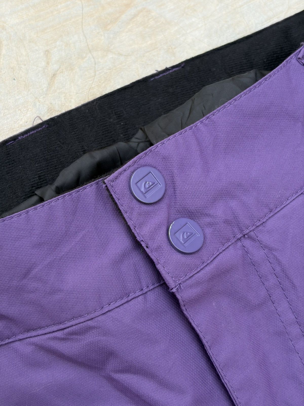 Quiksilver Vintage 00s Quiksilver Purple Insulated Snow Ski Pants Size US 34 / EU 50 - 7 Thumbnail